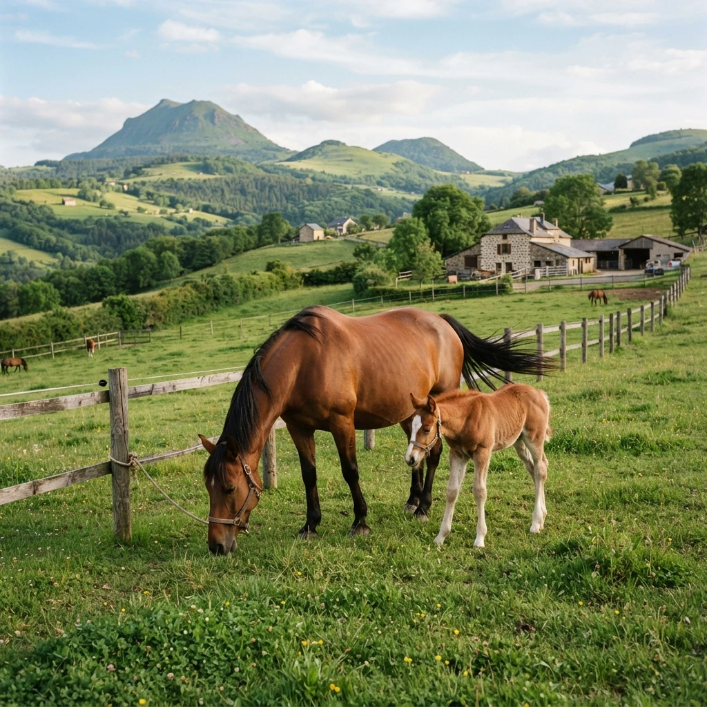 Élevage de chevaux au LES ECURIES ANICIENNES, Le Puy-en-Velay