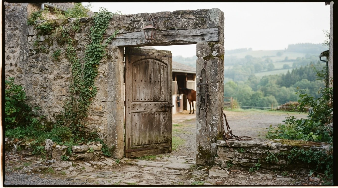 Entrée du LES ECURIES ANICIENNES, centre équestre à Le Puy-en-Velay
