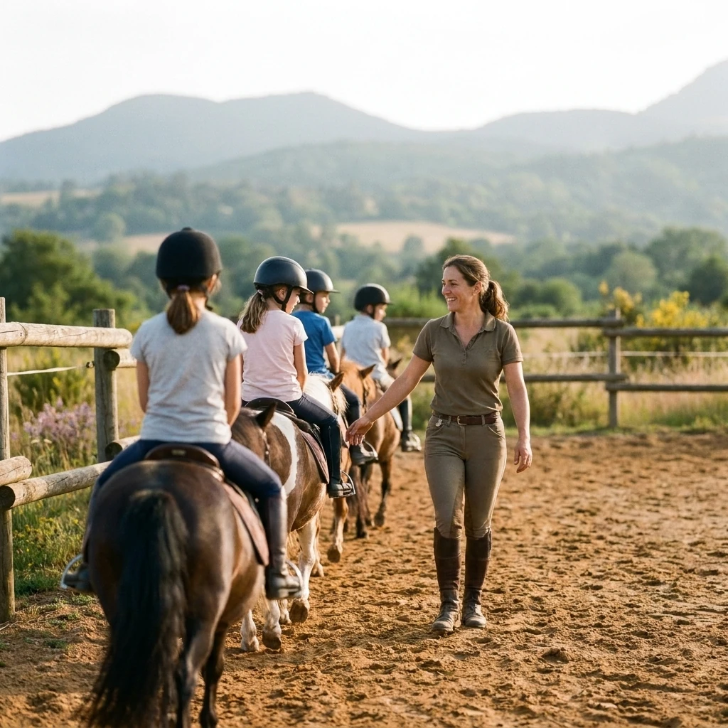 Cours de poney à Le Puy-en-Velay, Haute-Loire